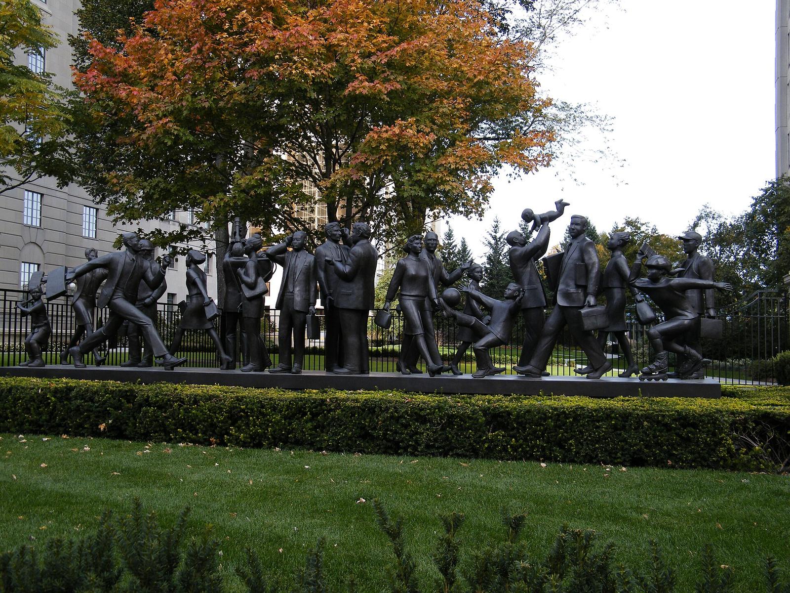 "Community", by Kirk Newman (2001) Toronto, Canada