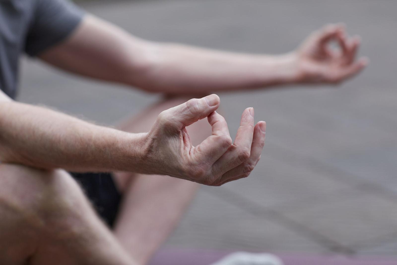 A Person Meditating