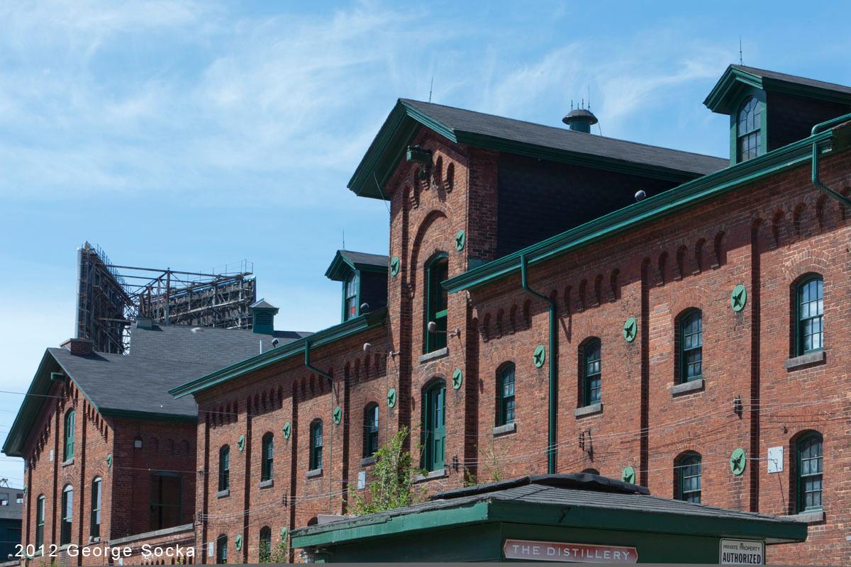 June 2012 Distillery District Historic Industrial Roof Gables
